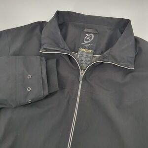 Zero Restriction Gore Tex Jacket Mens XL Black Full Zip Waterproof Golf Rain